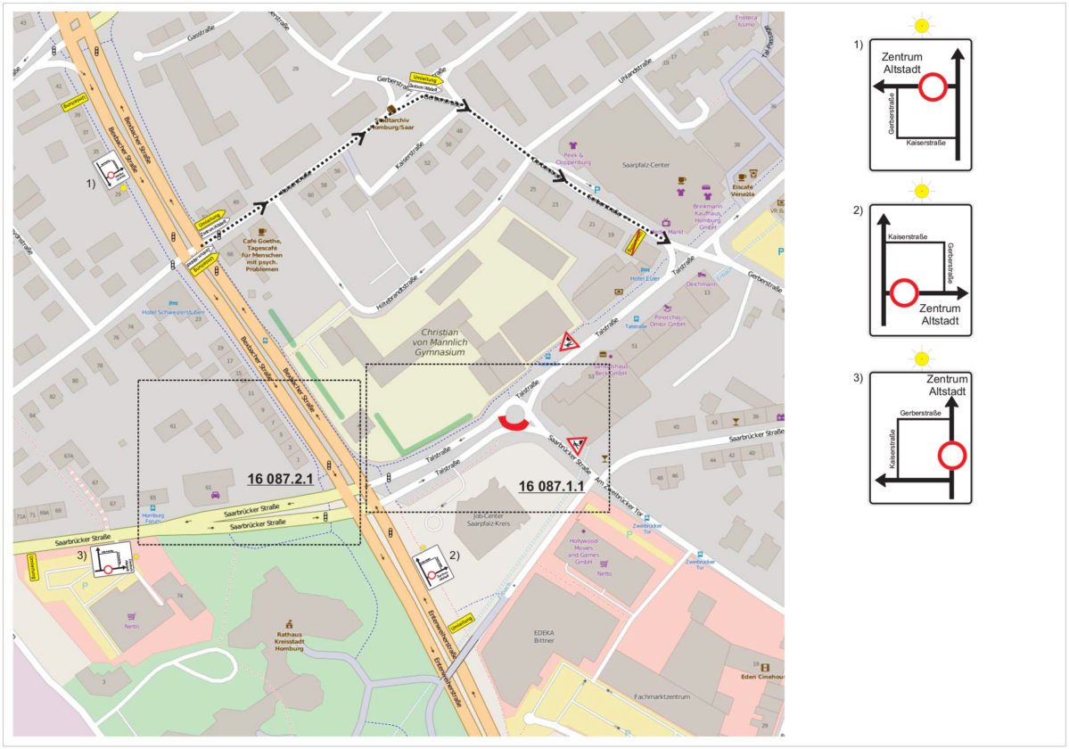 Achtung Geänderte Verkehrsführung Arbeiten an der Fernwärmeleitung