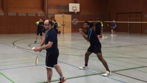 Torsten Krämer und Praneeth Chitirala Foto: TV Homburg-Badminton