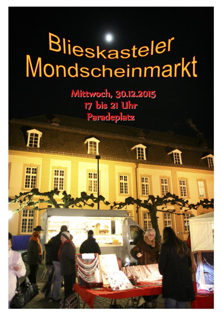 Plakat Mondscheinmarkt 30.12.2015