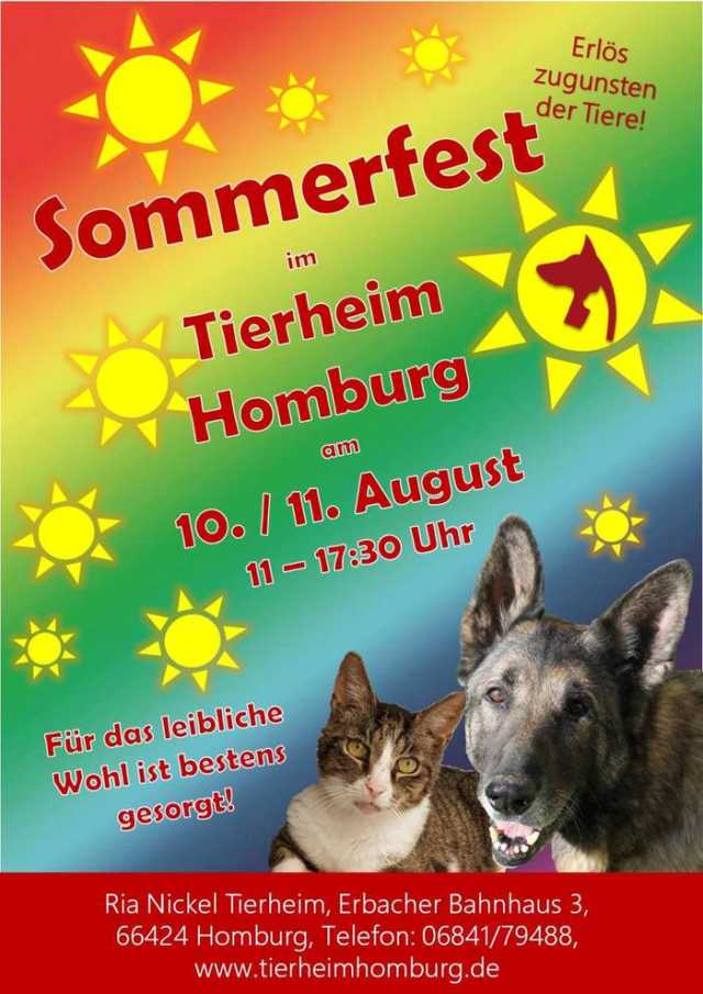 Homburg Tierheim und seine Vierbeiner feiern wieder Sommerfest HOMBURG1