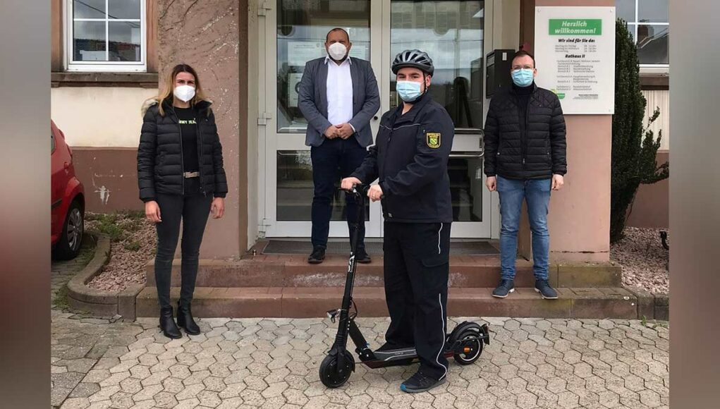 Ordnungsamt Bexbach jetzt mit E-Scooter unterwegs - Homburg1