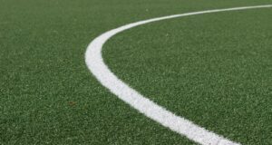 green and white soccer field