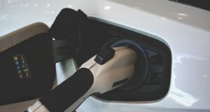 black and white car door