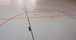 gym, mark, basketball