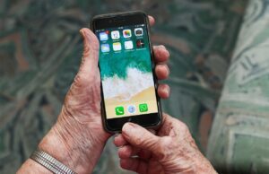 iphone, grandmother, mobile