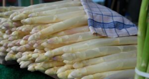 asparagus, market, food