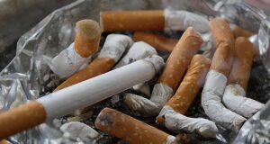 cigarettes, ashtray, ash