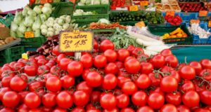 market, fruit, vegetables