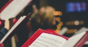 photo of music score