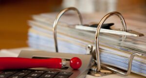 filing cabinet, invoices, accounting