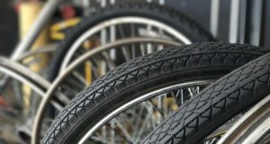 bicycle, tires, wheel