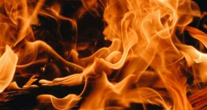 orange and yellow flame illustration