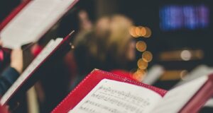 photo of music score