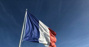 Yugoslavia flag under blue sky
