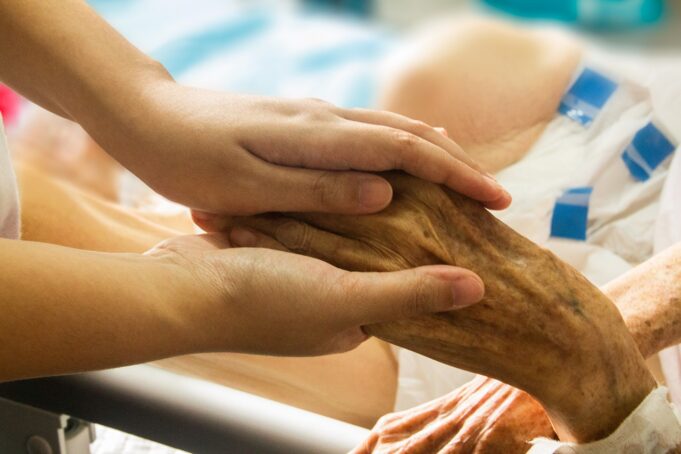 hand in hand, hospice, patient