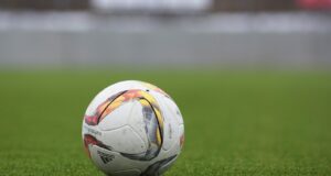 white and gray Adidas soccerball on lawn grass