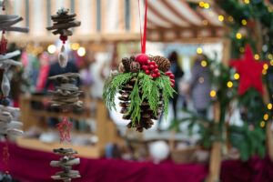 christmas market, holiday, christmas decoration