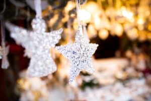 angel and star glass ornaments