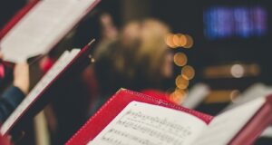 photo of music score