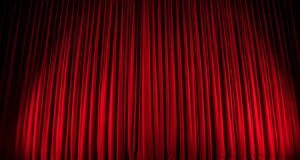 red theater curtain