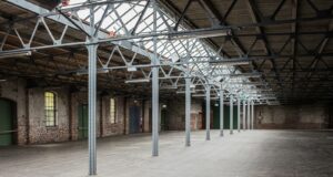 gray concrete flooring