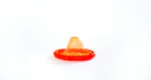 a piece of food that is on a white surface