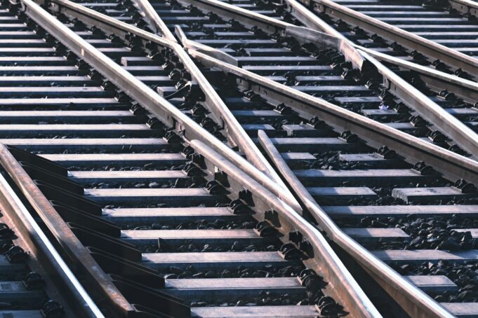 Photo by Michaela St a close up view of a train track