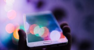 person holding smartphone