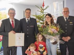 Saarlouis: Ehrenamtsnadel des Saarlandes für Feuerwehrmann Johannes Bohr