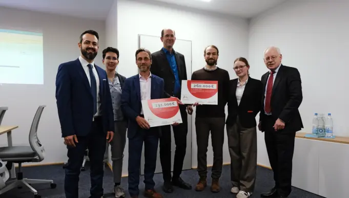 Personengruppe mit Vertretern von MWIDE, htw saar und Qivalon