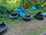 Altreifen am Glashütter Weiher illegal entsorgt – Stadt vermutet gewerbliche Ablagerung