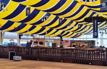 Noch letzte Handgriffe, dann heißt es wieder „O’zapft is!“: Homburger Wiesn starten am Freitag