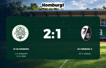 Spielbericht: FC 08 Homburg – SC Freiburg II, Endstand 2:1