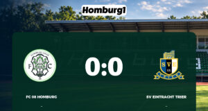 Spielbericht: FC 08 Homburg – SV Eintracht Trier, Endstand 0:0